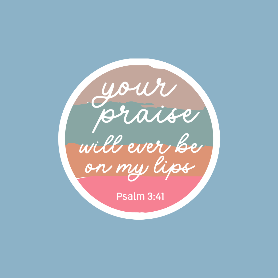 Bible Verse Sticker by The Saltwater Press