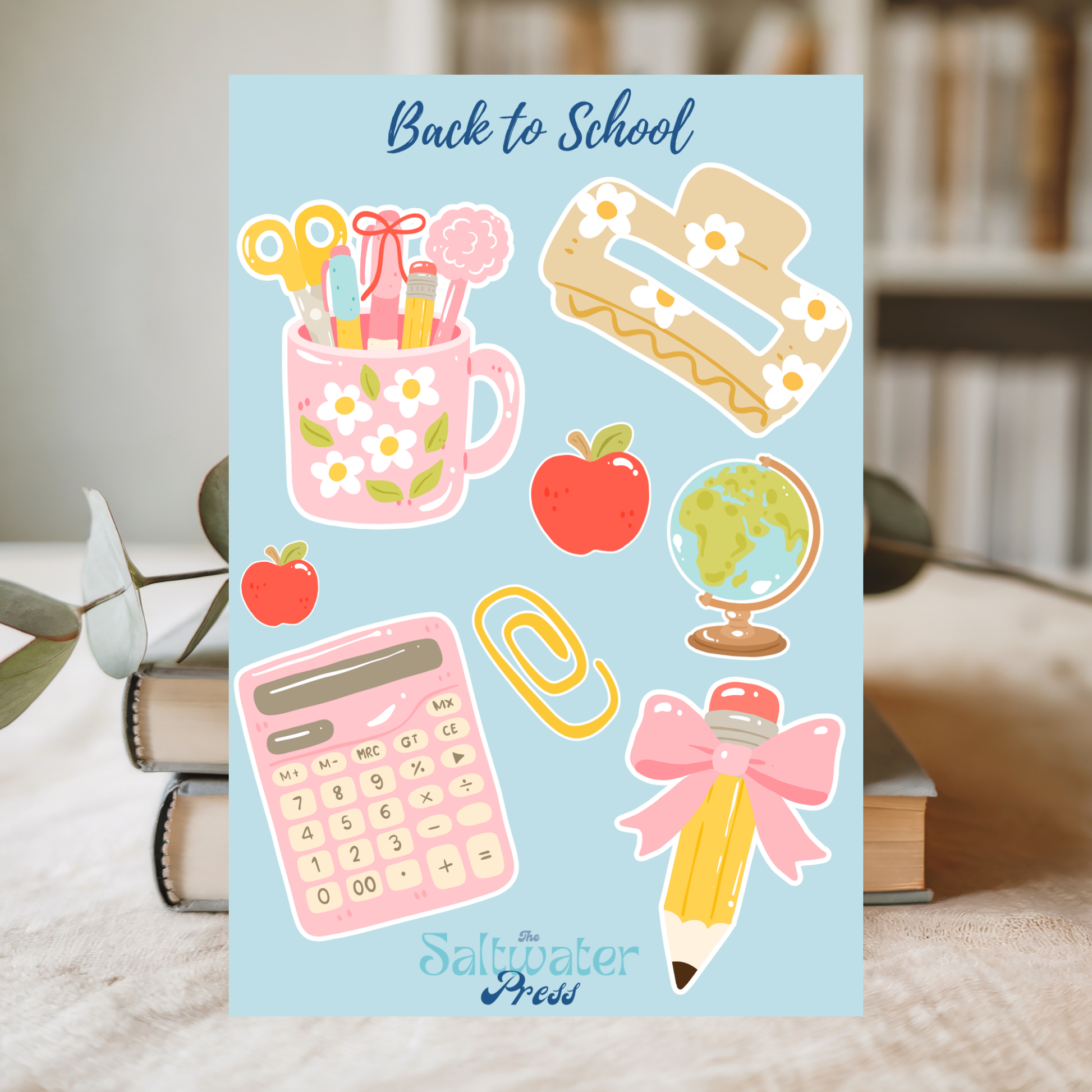 Back to School Sticker Sheet by The Saltwater Press
