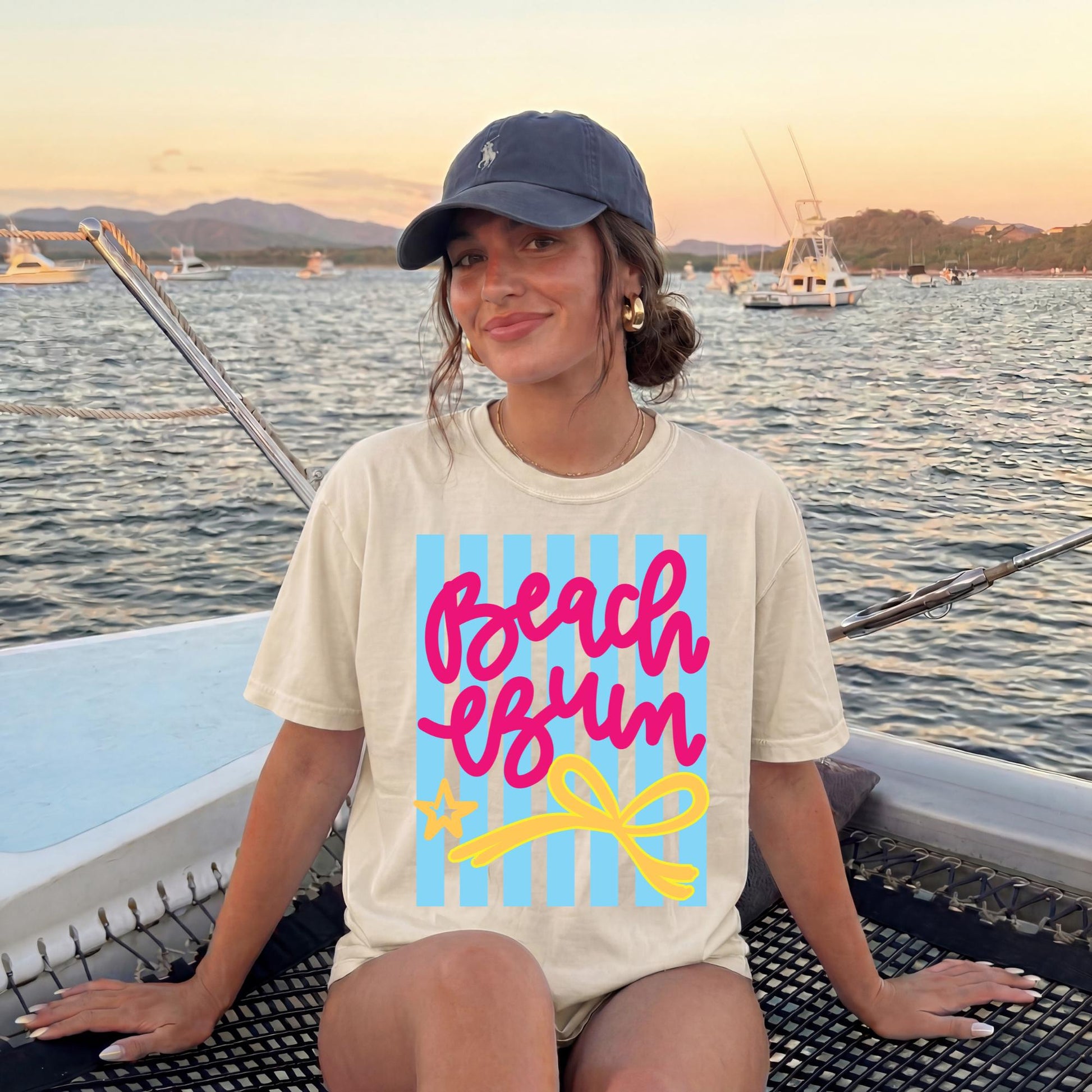 Beach Vacation Shirt Women – White Graphic Tee Summer Resort Casual by The Saltwater Press