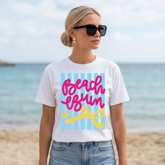 Beach Vacation Shirt Women – White Graphic Tee Summer Resort Casual by The Saltwater Press